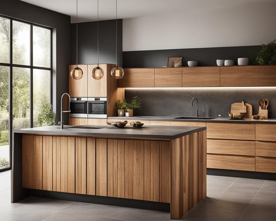 Houten keukenrenovatie