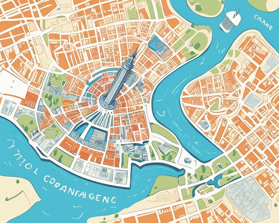 kaart van kopenhagen