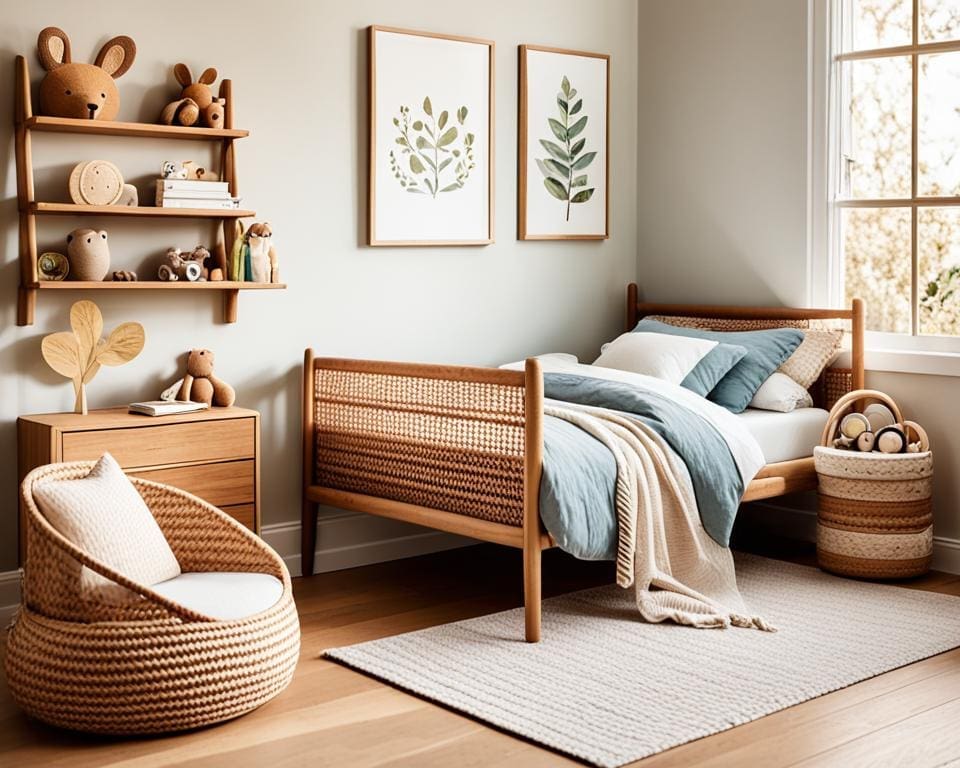 Ecologische kinderkamer meubels