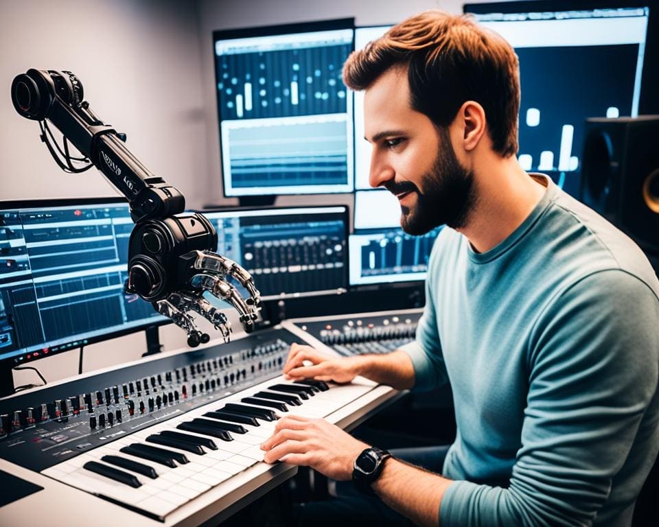 audio-engineering in muziekstudio