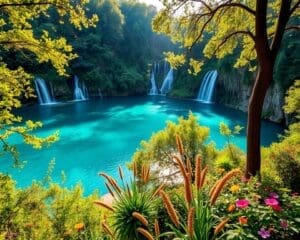 Bewonder de meren van de Plitvicemeren, Kroatië