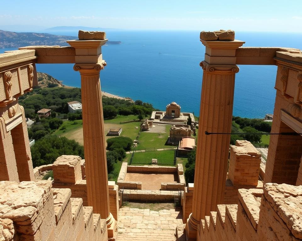 Bewonder de ruïnes van het oude Carthago, Tunesië