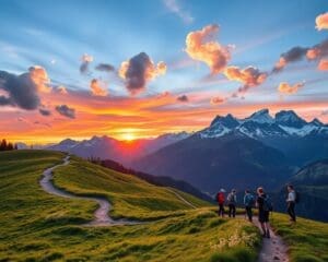 Geniet van een wandeltocht door de Zwitserse Alpen
