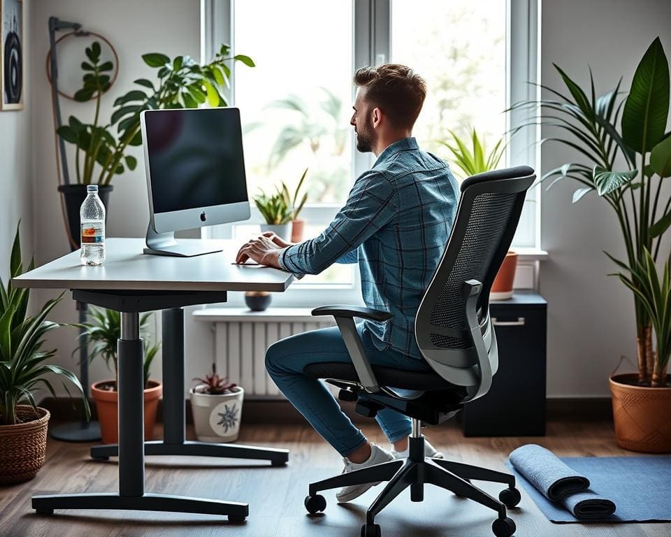 Gezondheidsvoordelen ergonomisch bureau