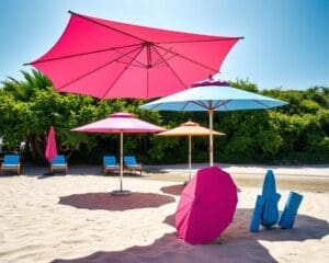 Opklapbare parasols voor zonbescherming zonder gedoe