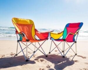 Opklapbare strandstoelen voor onderweg