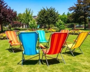 Opvouwbare ligstoelen voor relaxte dagen buiten