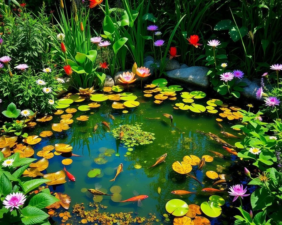 wateroase en biodiversiteit in vijvertuinen
