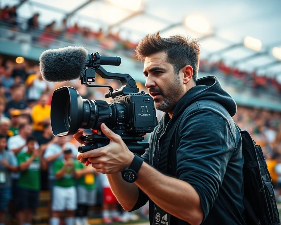 cameraman dynamische beelden vastleggen