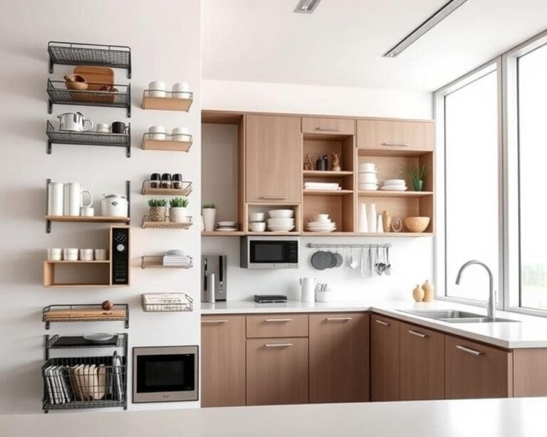 Wat zijn slimme opbergideeën voor een kleine keuken?