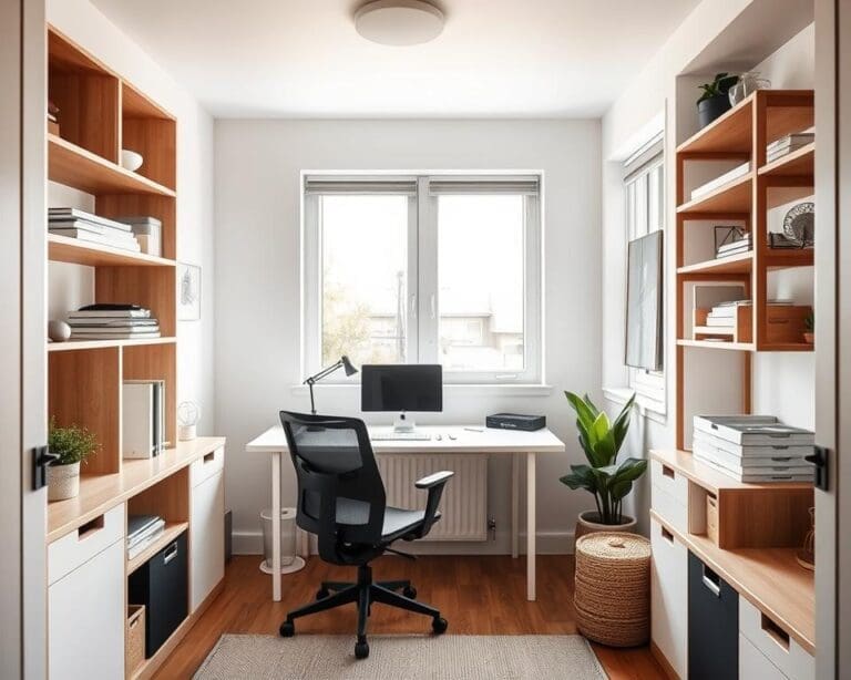 Wat zijn slimme tips voor een compact thuiskantoor?
