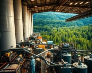 Hoe wordt viscose uit houtpulp gemaakt?
