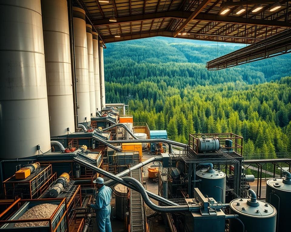 Hoe wordt viscose uit houtpulp gemaakt?