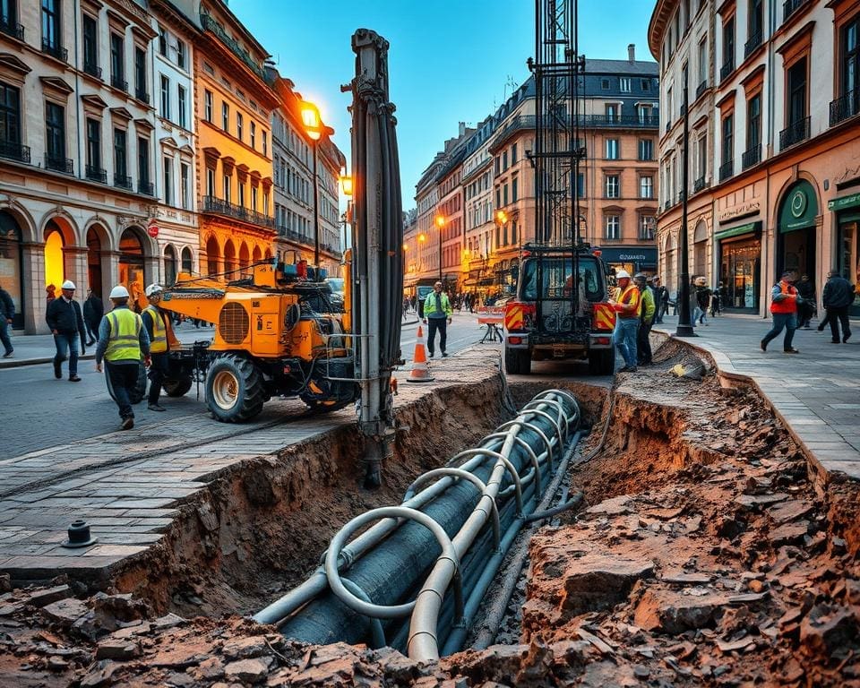 Trenchless technologie leidingen