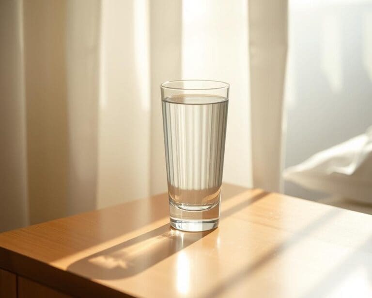 Wat doet een glas water bij het opstaan?