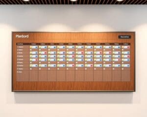 Wat maakt het planbord van HRC zo overzichtelijk?