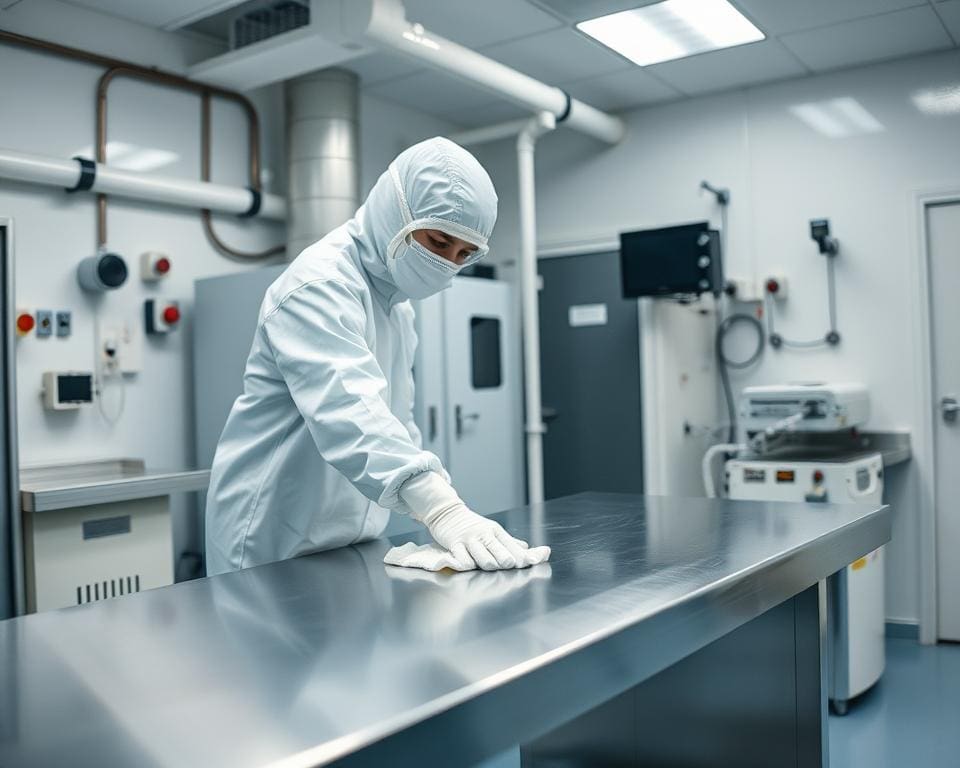 handmatige reiniging in cleanrooms