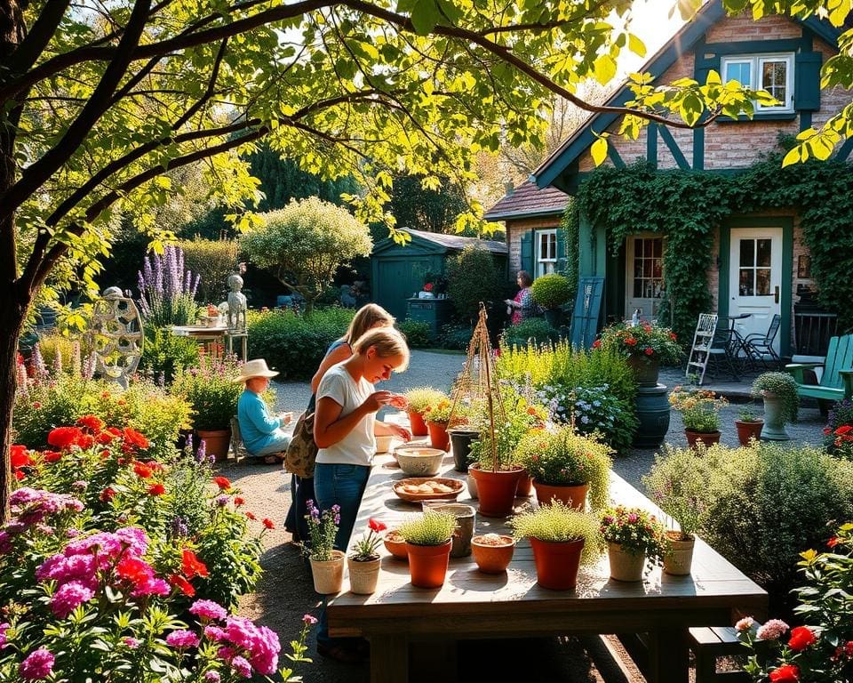 Kan je je tuin gebruiken voor een zomerworkshop?