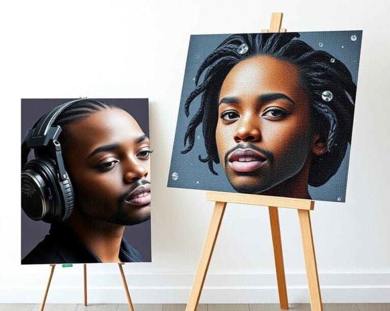 Kun je je eigen foto laten maken als diamond painting?