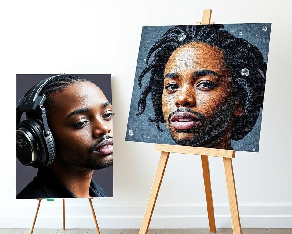 Kun je je eigen foto laten maken als diamond painting?