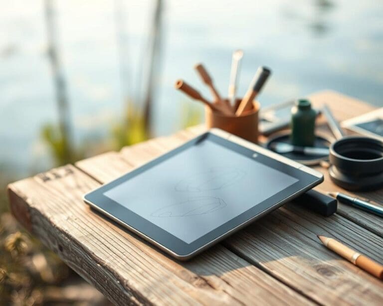 Welke tablet is het lichtst voor schetsen onderweg?