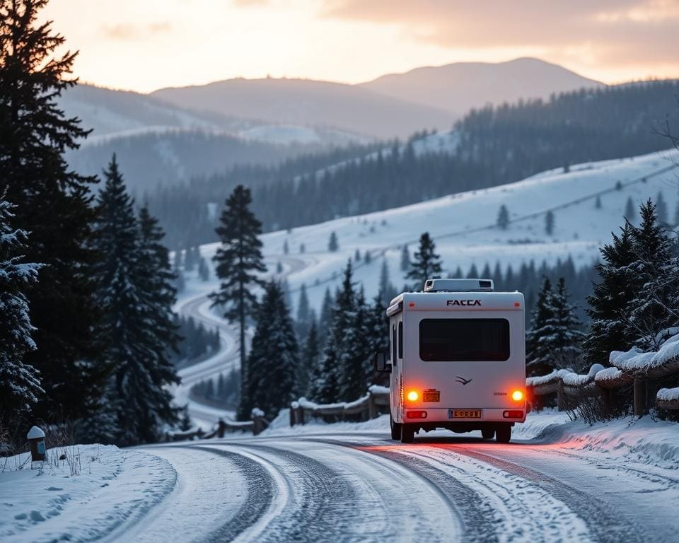camperroutes in de winter