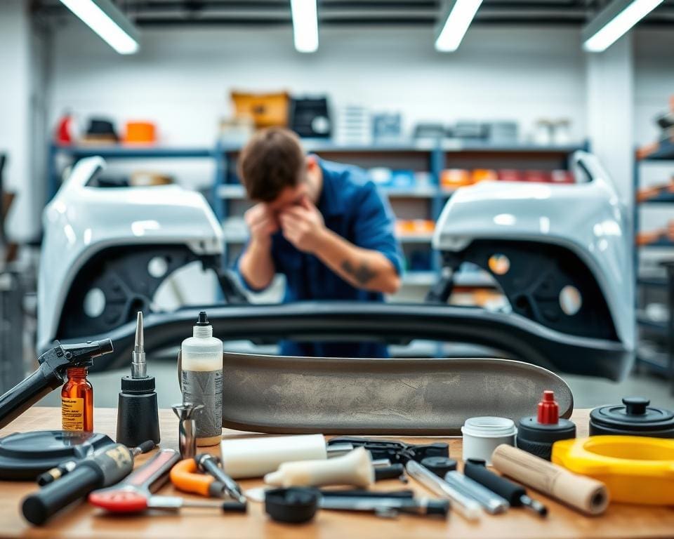kunststof bumper reparatie technieken