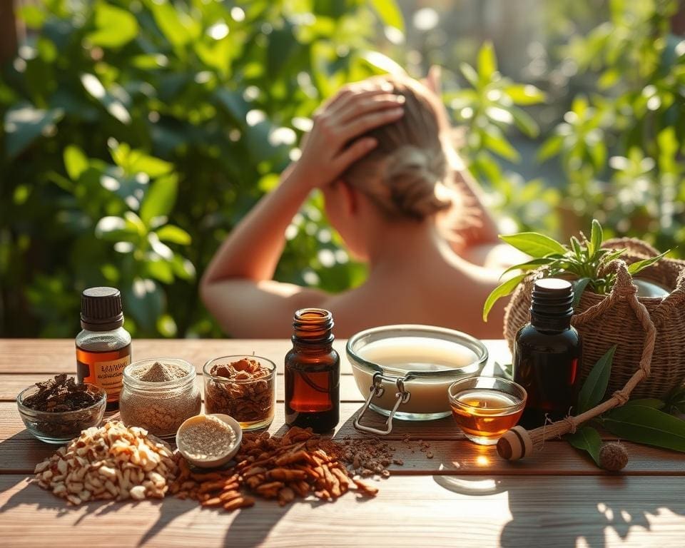 natuurlijke remedies schilferige hoofdhuid
