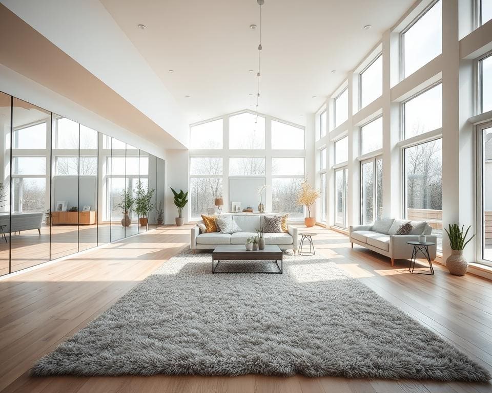 Wat maakt een open woonkamer ruimtelijker?