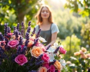 Hoe gebruik je geurige bloemen als rustpunt?