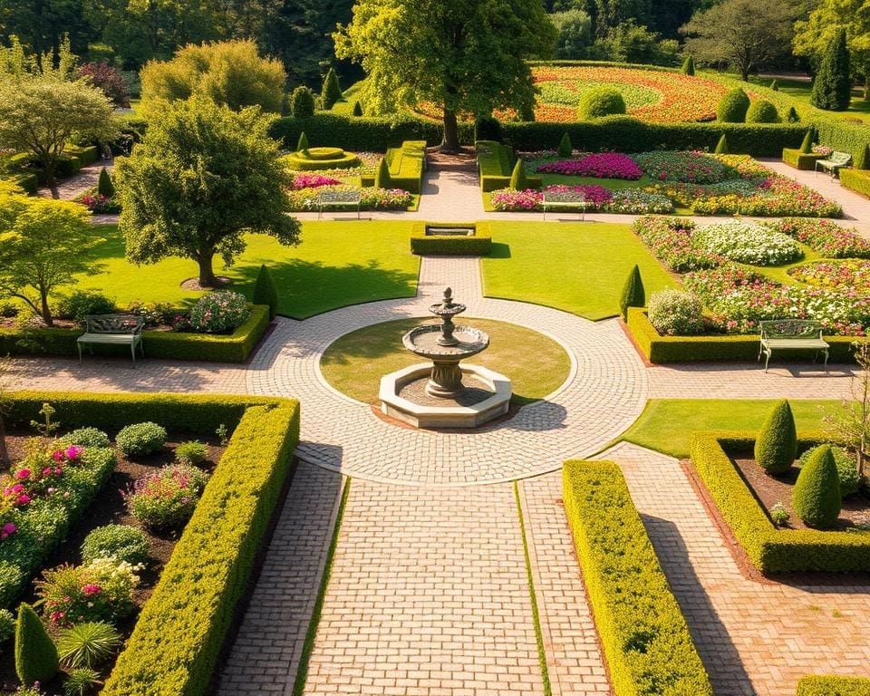 Hoe zorg je voor overzicht in een grote tuin?