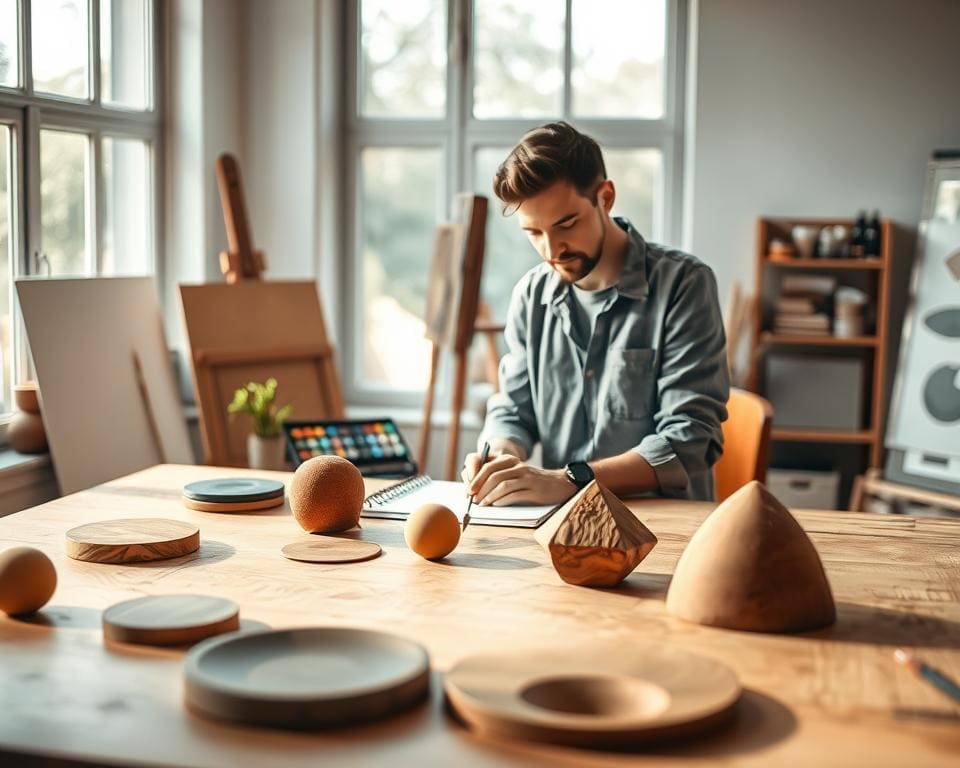 Op welke manier breng je harmonie tussen vormen?