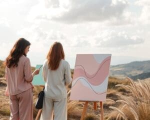 Op welke manier breng je ritme in zachte kleuren?