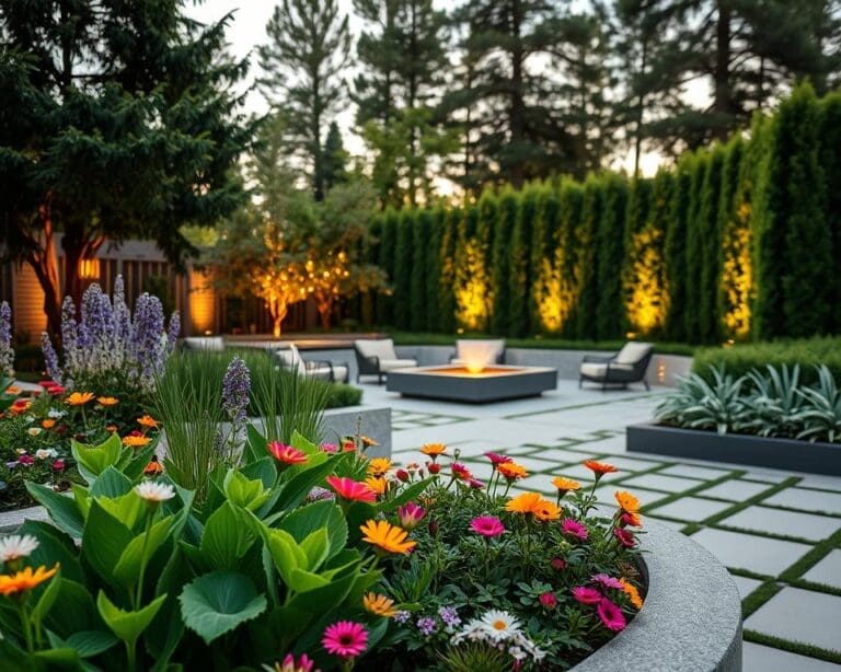 Wat zijn populaire trends in tuinarchitectuur?