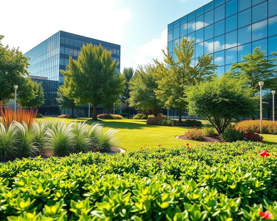 Welke planten passen bij een bedrijfsterrein?