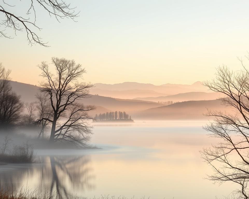 Welke tinten brengen rust bij ochtendlicht?