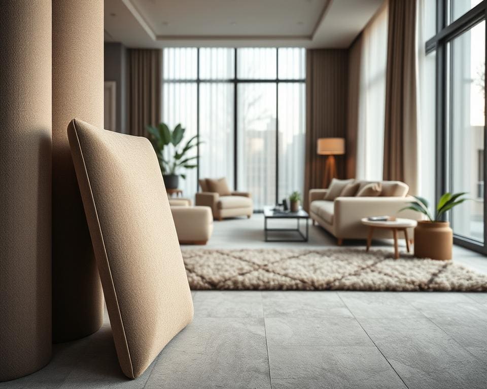 geluidsabsorberende stoffen