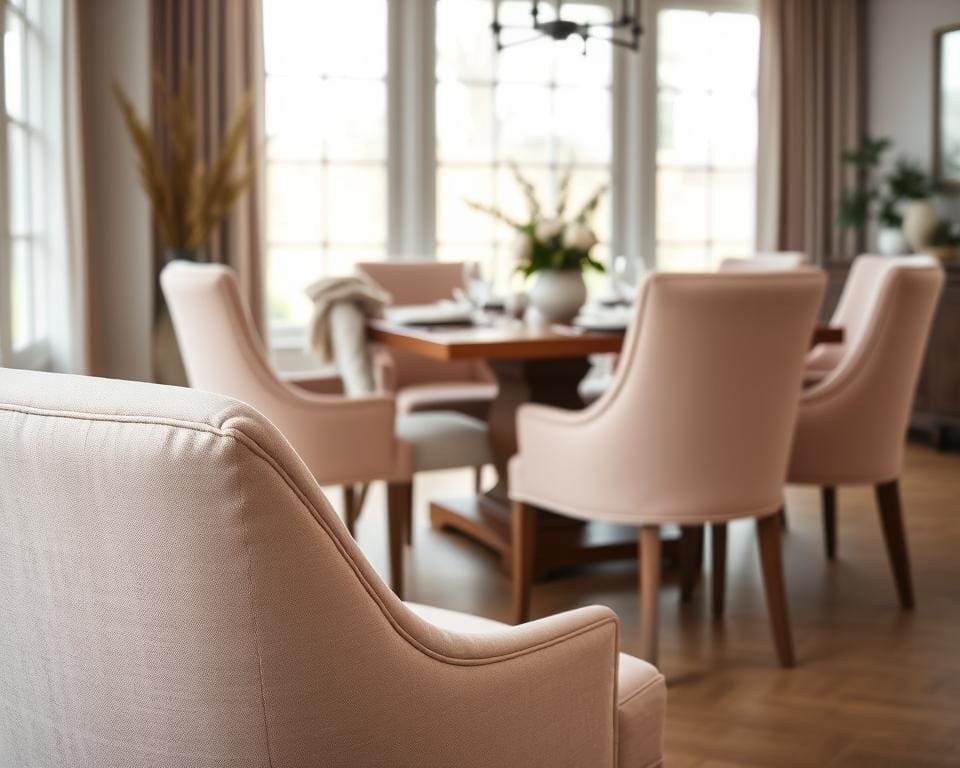 gestoffeerde eetkamerstoelen