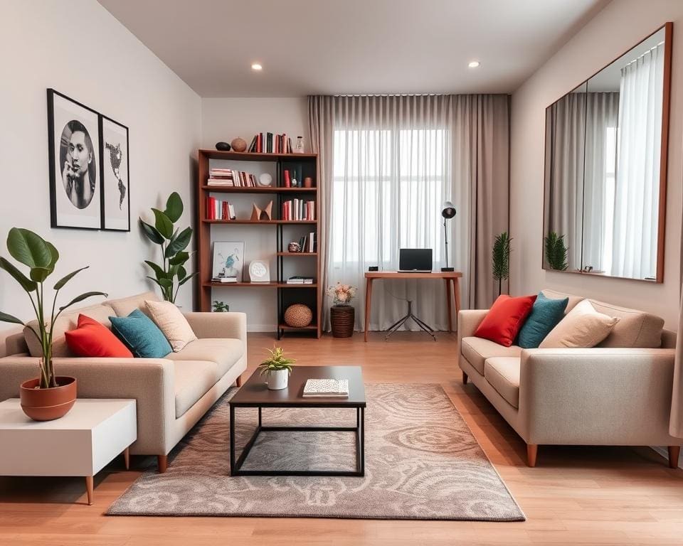 Hoe richt je een kleine woonkamer efficiënt in?