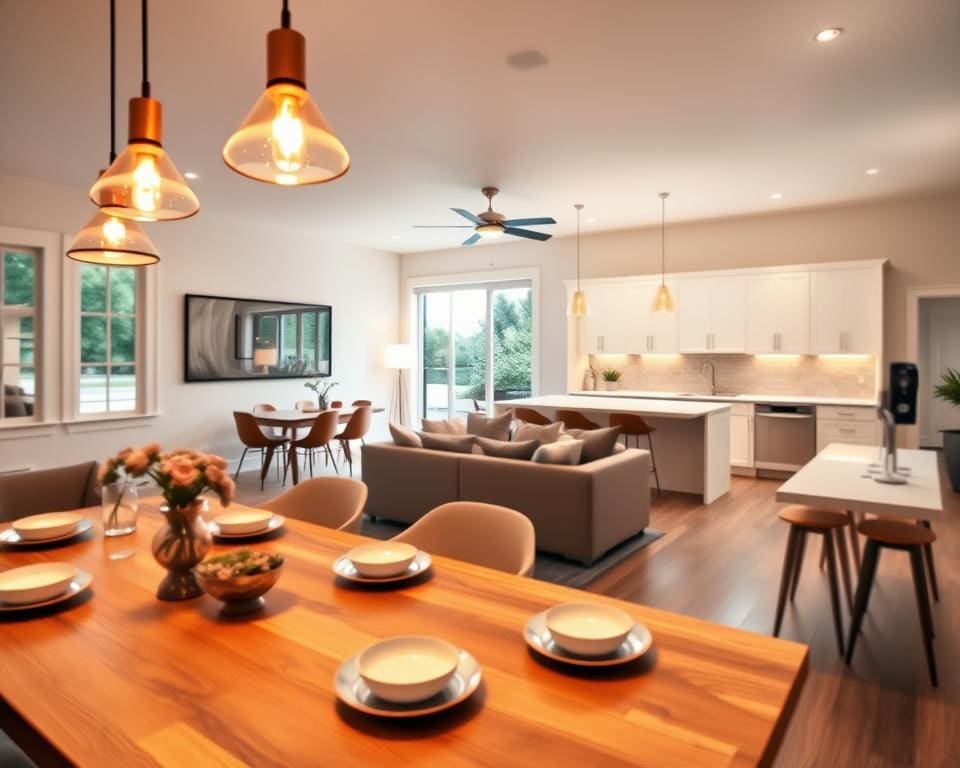 Welke verlichting past bij een open leefruimte?