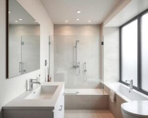 Hoe maak je een kleine badkamer ruimer ogend?