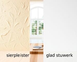 Wanneer kies je sierpleister of glad stucwerk?