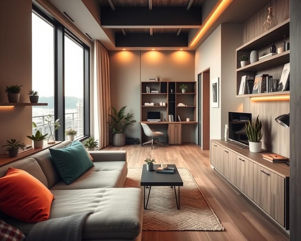 smalle woonkamer oplossingen